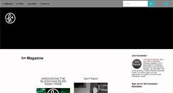 Desktop Screenshot of hplusmagazine.com